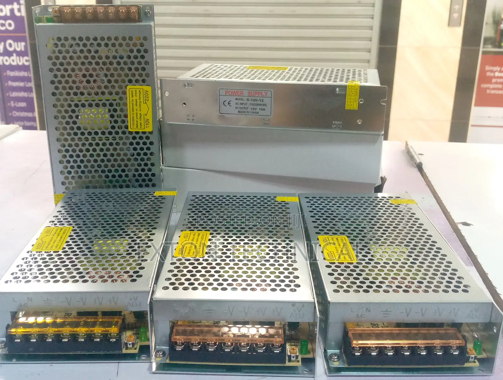 Pulse Power Supply 12v 10a Open for CCTV Camera