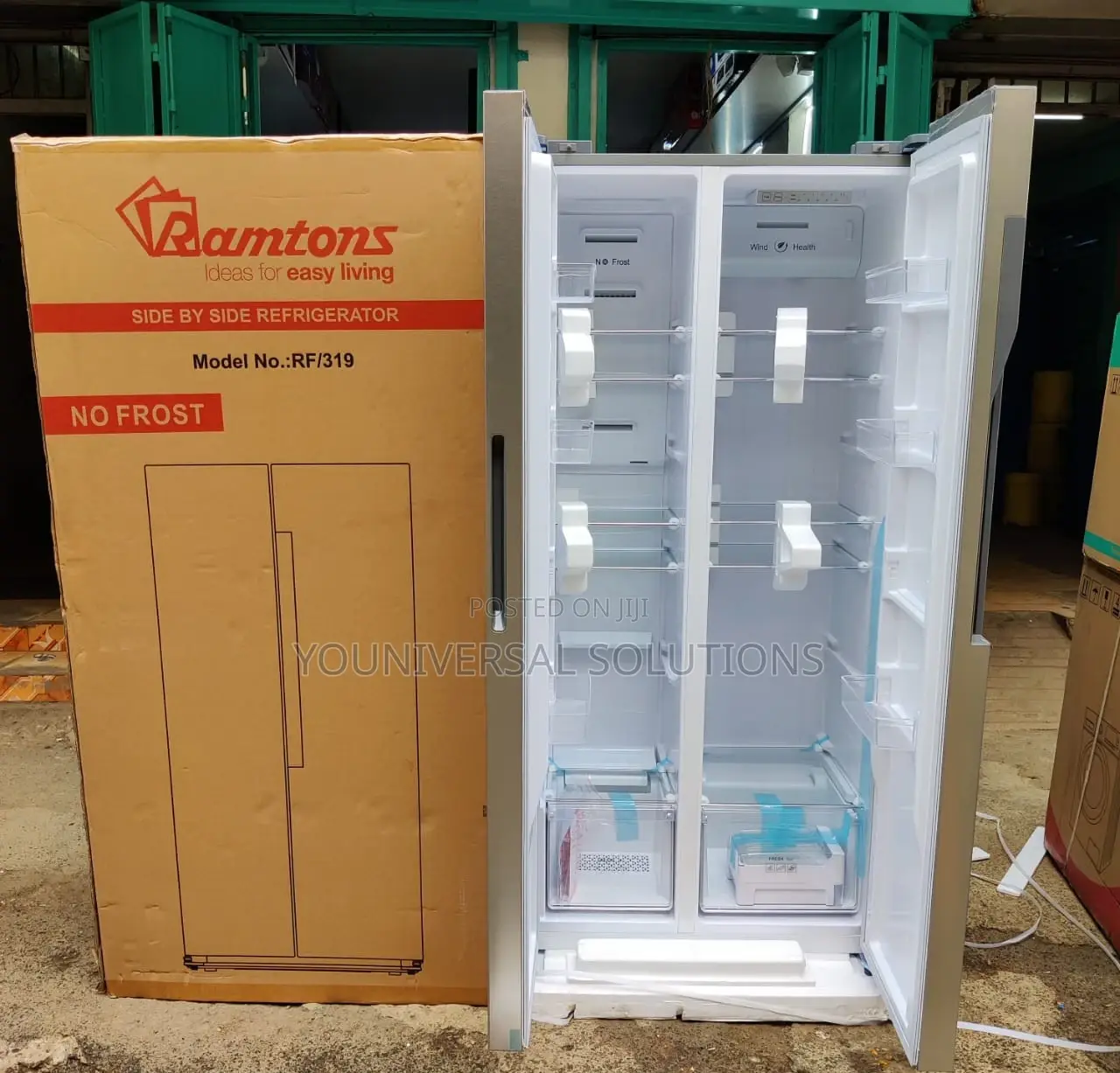 Ramtons Side by Side Fridge 430 LTRS-Rf/319