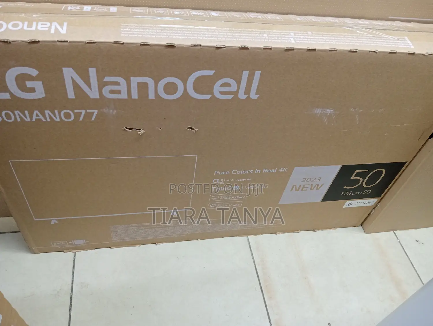 LG 50 Inch Nanocell TV NANO77 Series Cinema Screen Design 