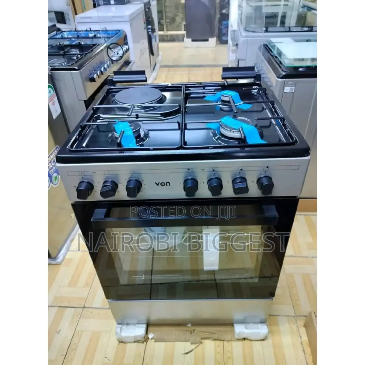 New Design Von 60*60 Standing Cooker With Electric Oven