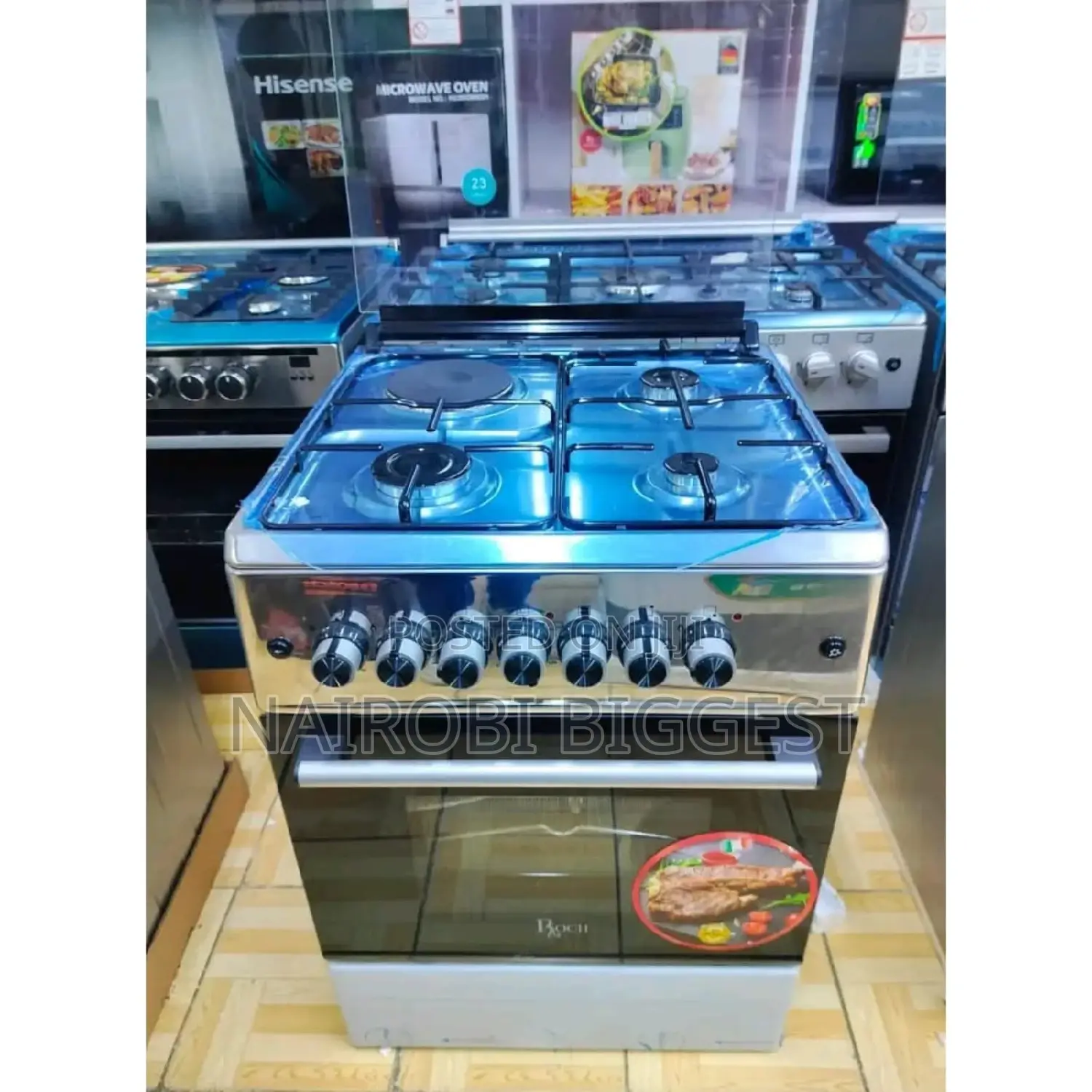 New Brand New Roch 60*60 Standing Cooker With Electric Oven