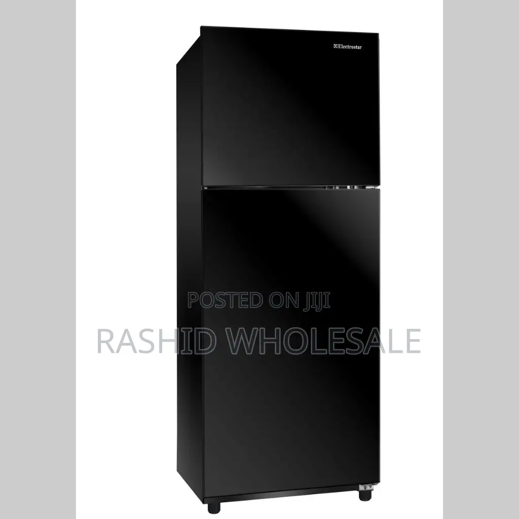 Modern 202l Mika Fridge.  No Frost. Black Double Door