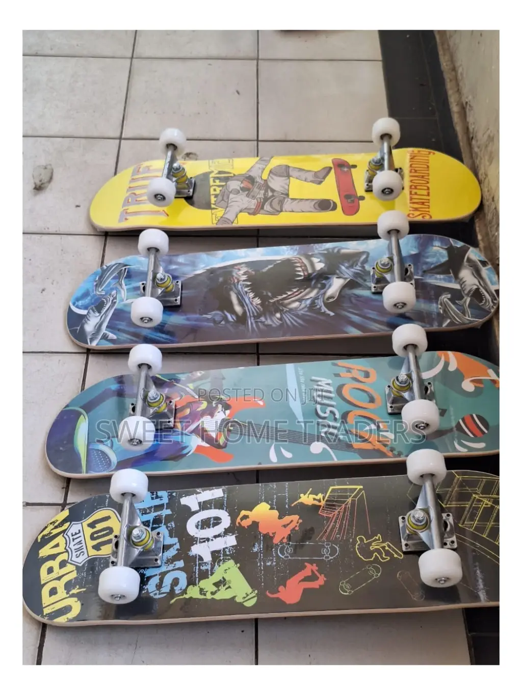 Skateboard With Rubber Wheels, Skateboard