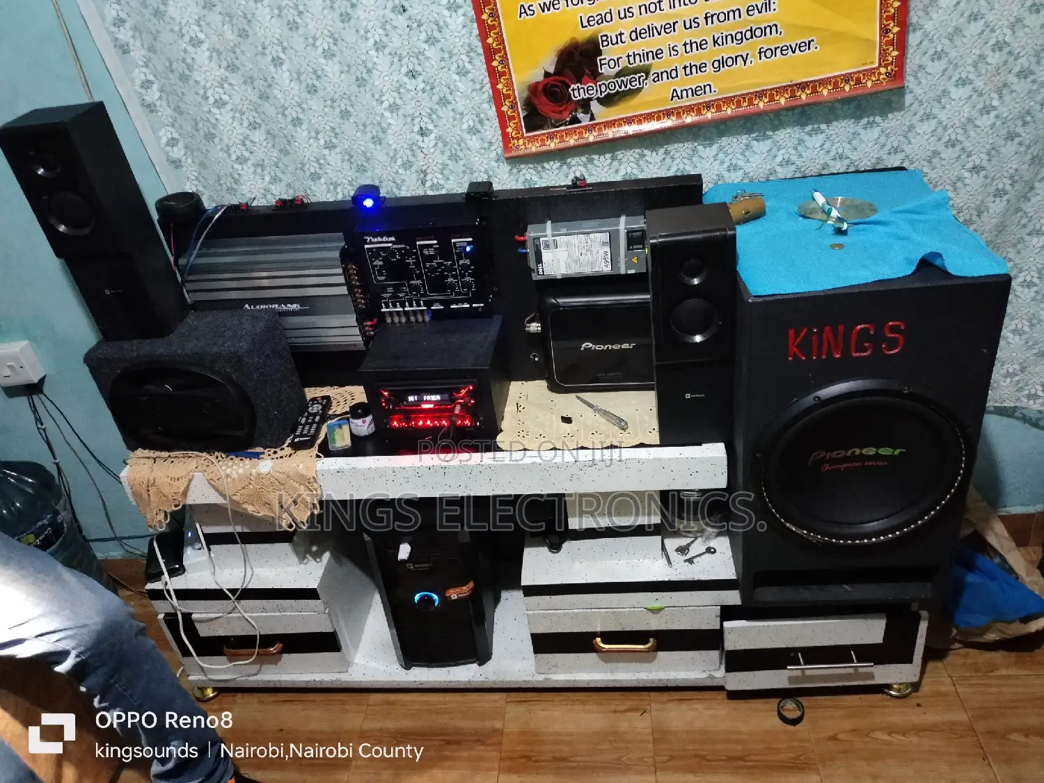 Home Ground Shaker Made of Car Audio.