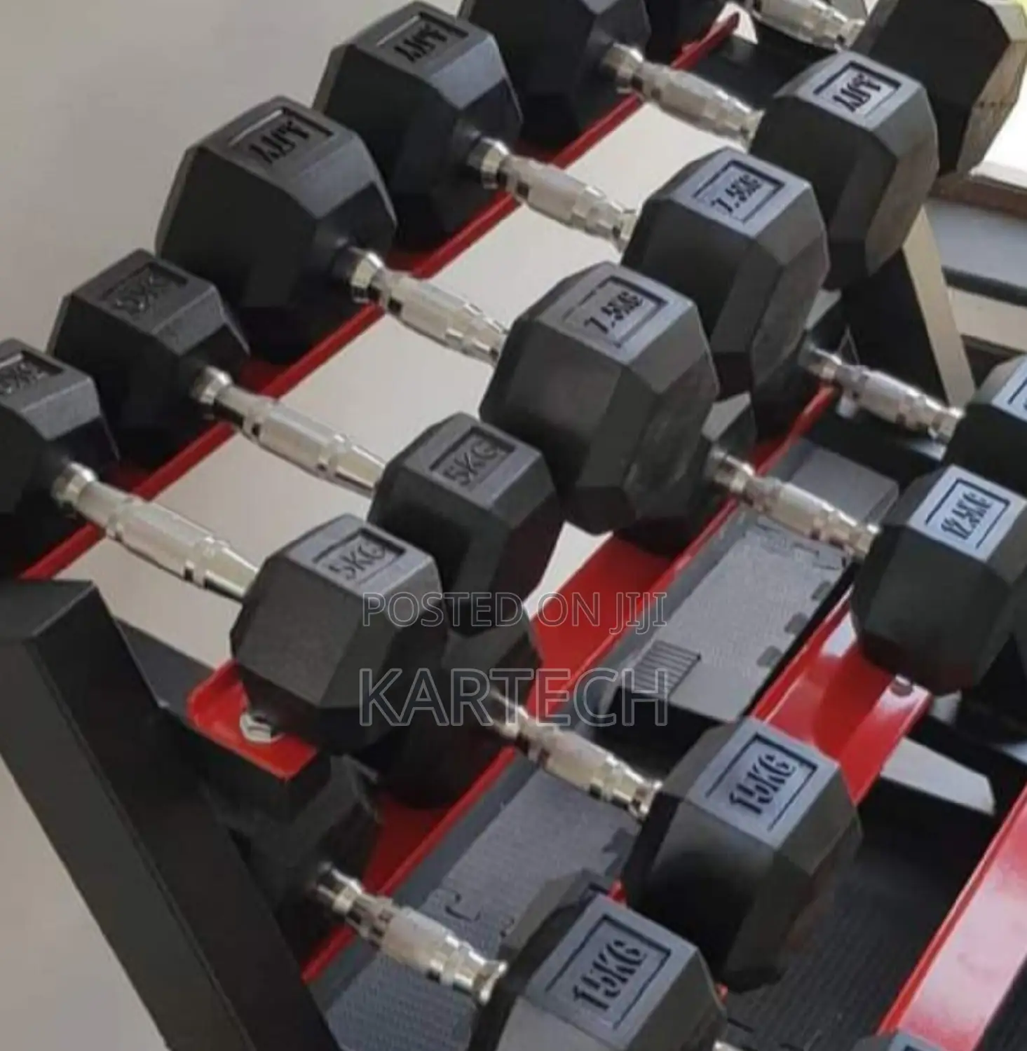 Hexagonal Dumbbells 15kg Pair