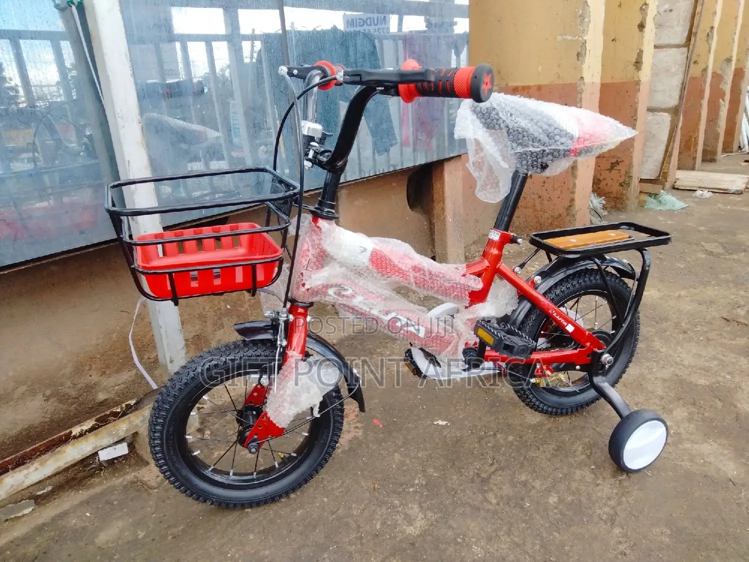 Size 12'kids Bike With Adjustable Seat
