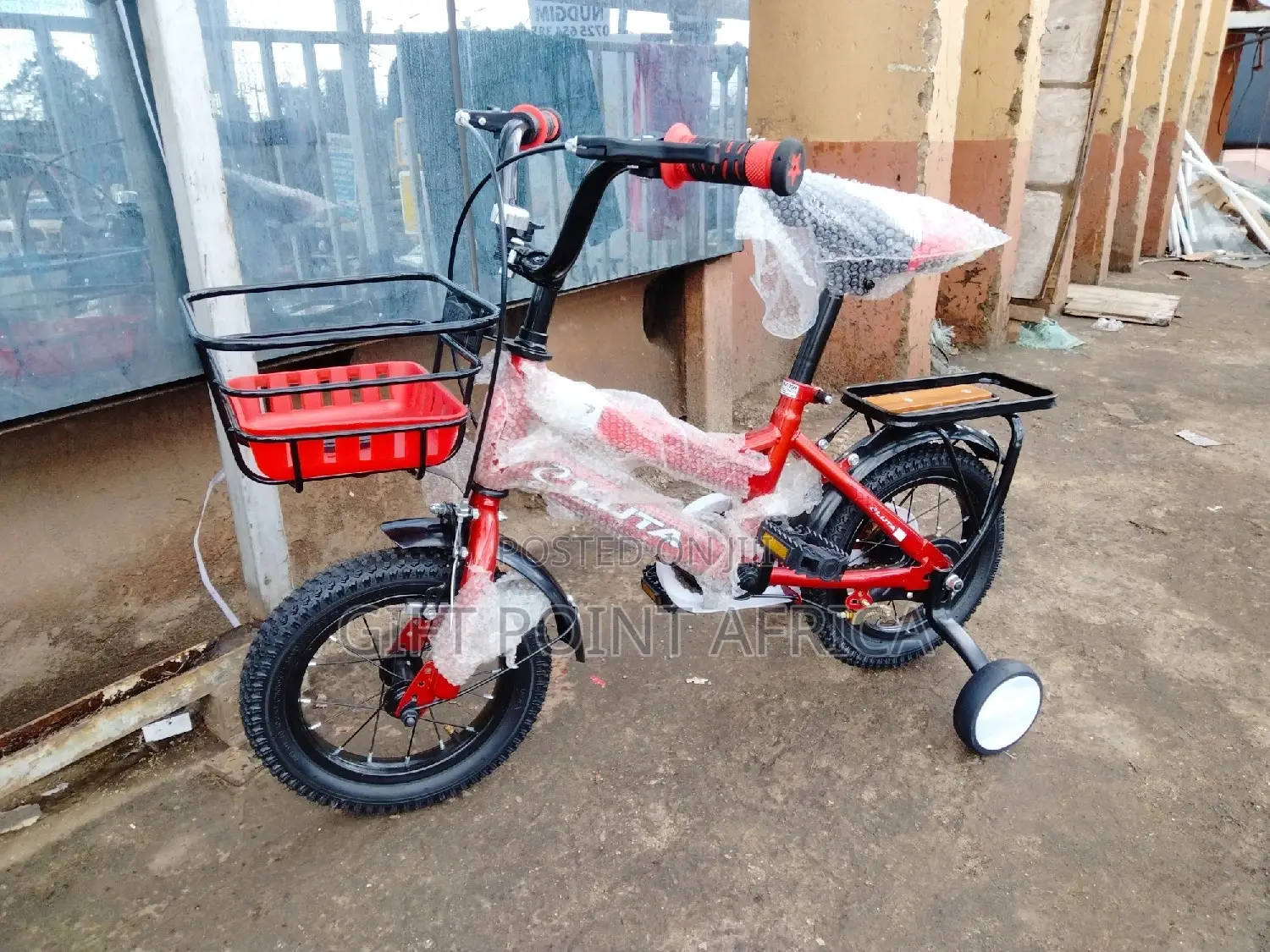 Size 12'kids Bike With Adjustable Seat