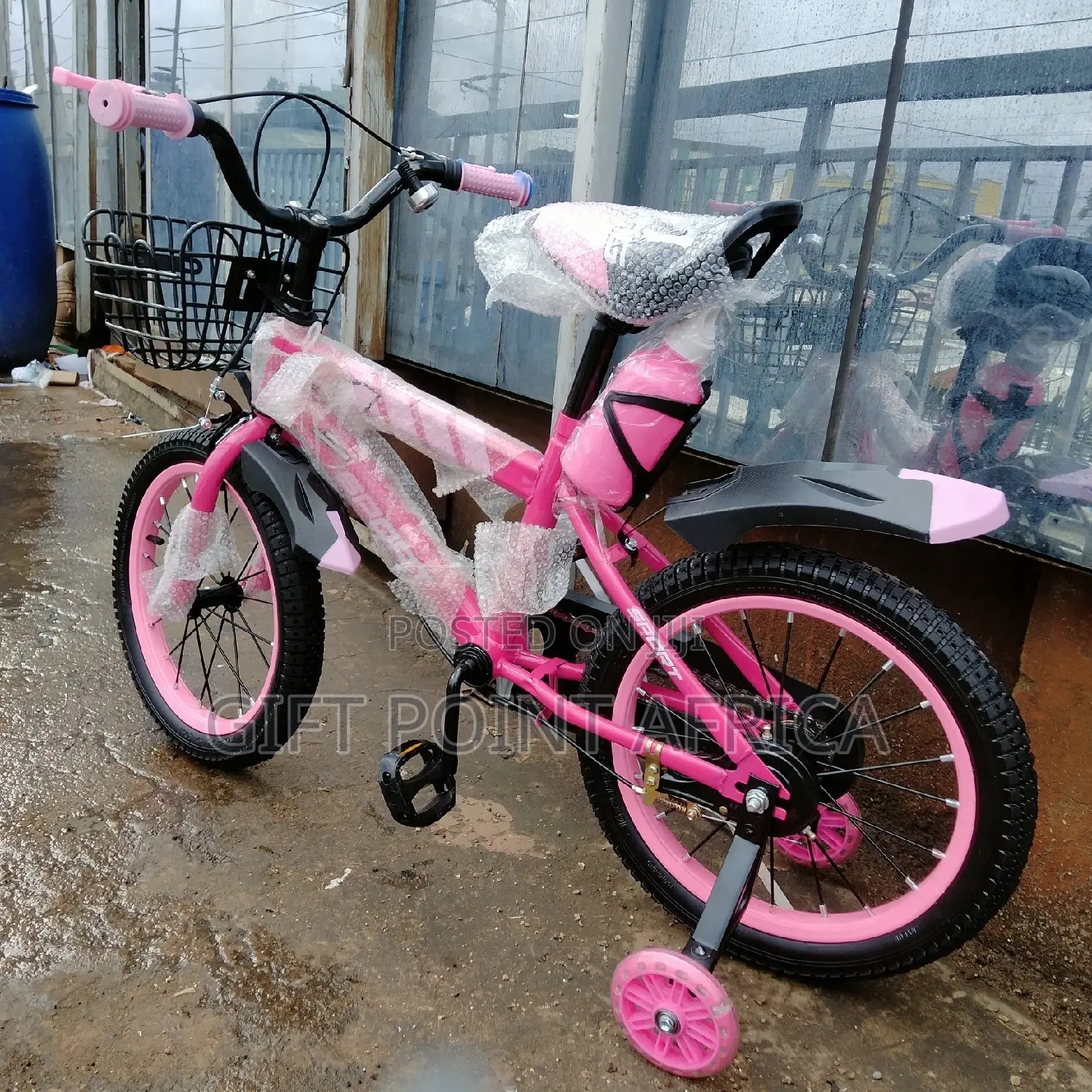 Bike Size 16"Pink With Adjustable Seat