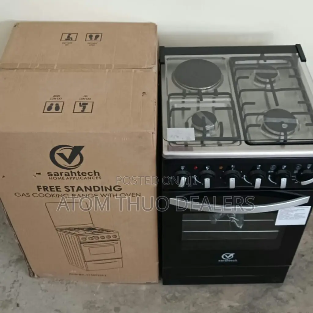 Black 50*50 3+1 Sarahtech Standing Cooker With Electric Oven