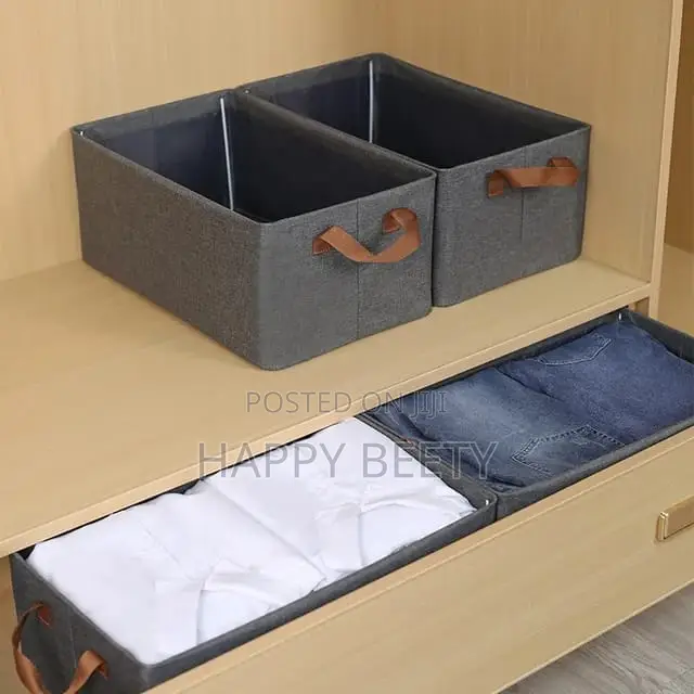 *Collapsible HARD Fabric Closet Organizer With Handles