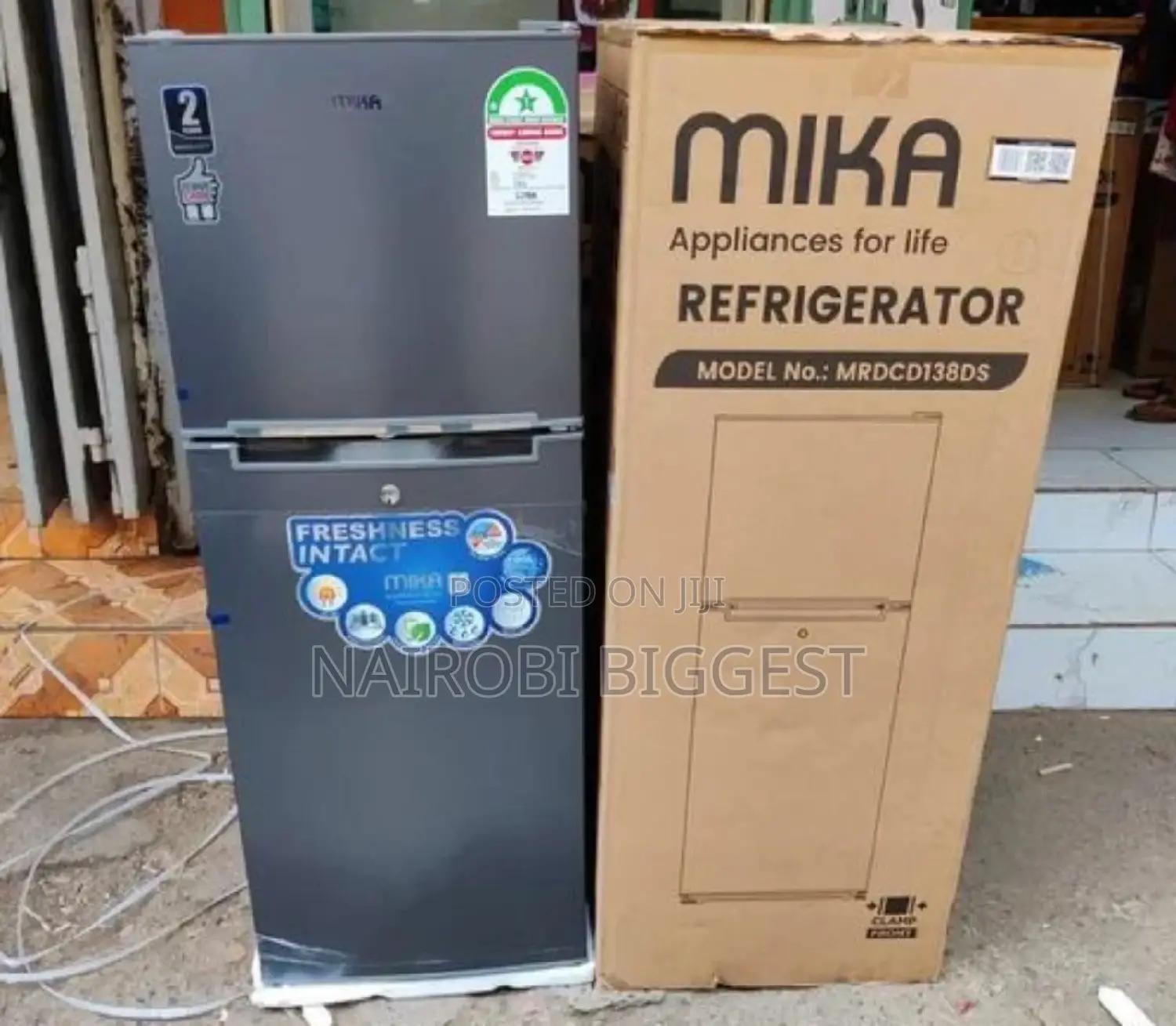 Good Working Mika 138l Refrigerator Double Door