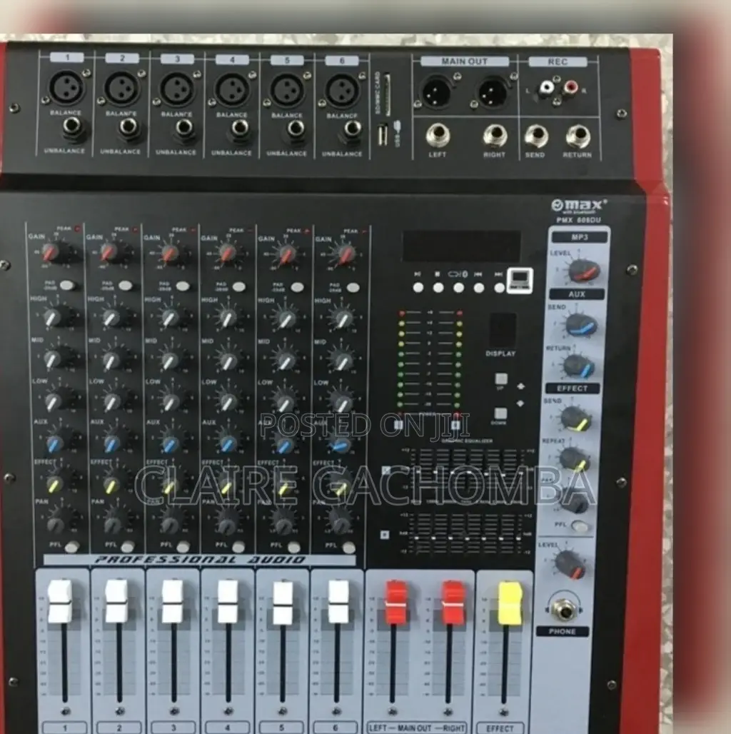 Max 6 CH Professional Music Mixer