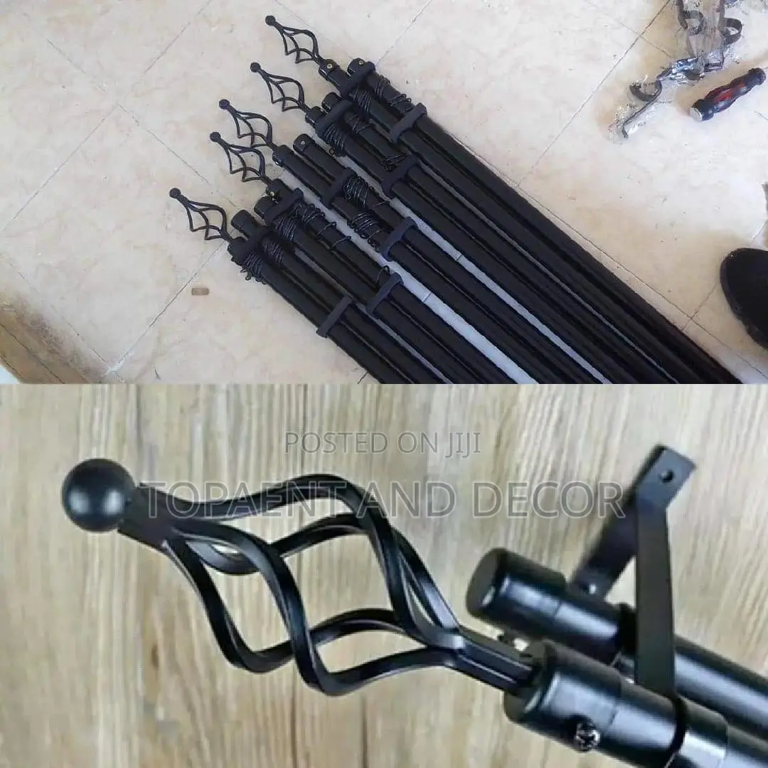 Window and Doors Black Curtains Rods Black Curtain Rods