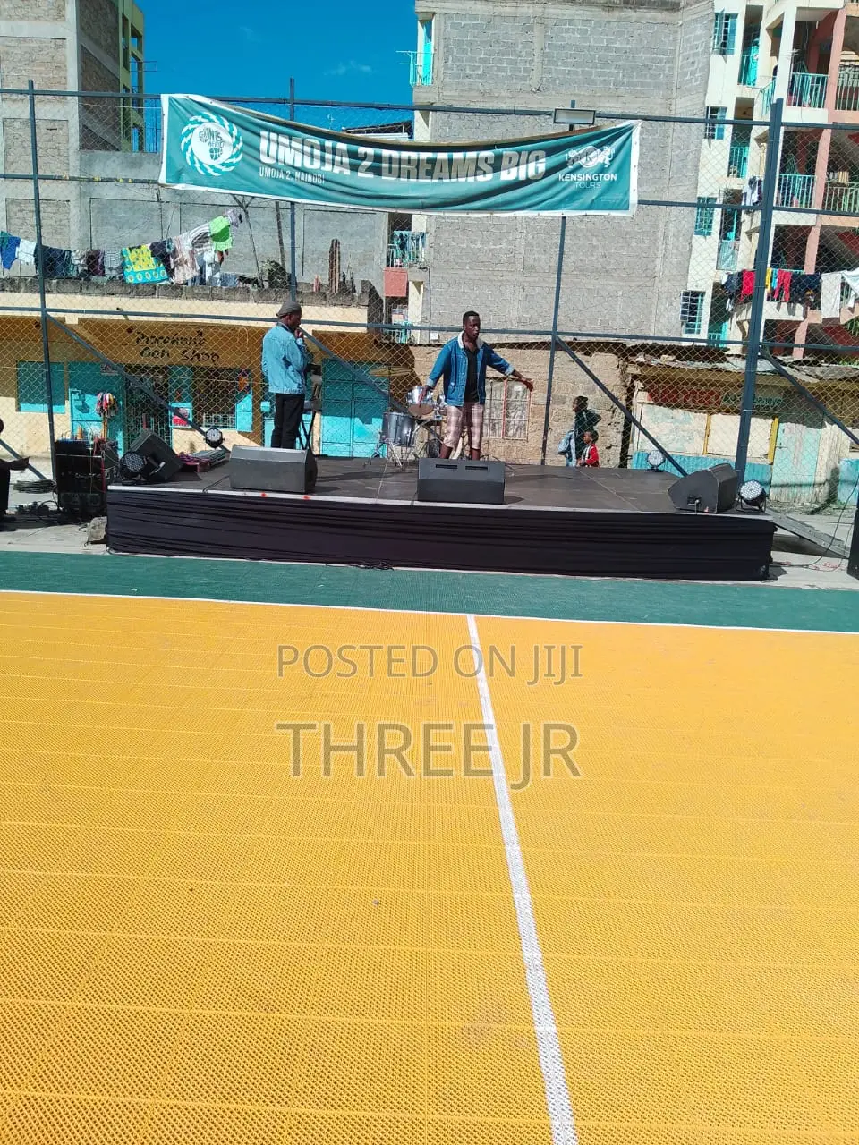 This Was a Nice Stage Set Up in Volleyball for Crusade.