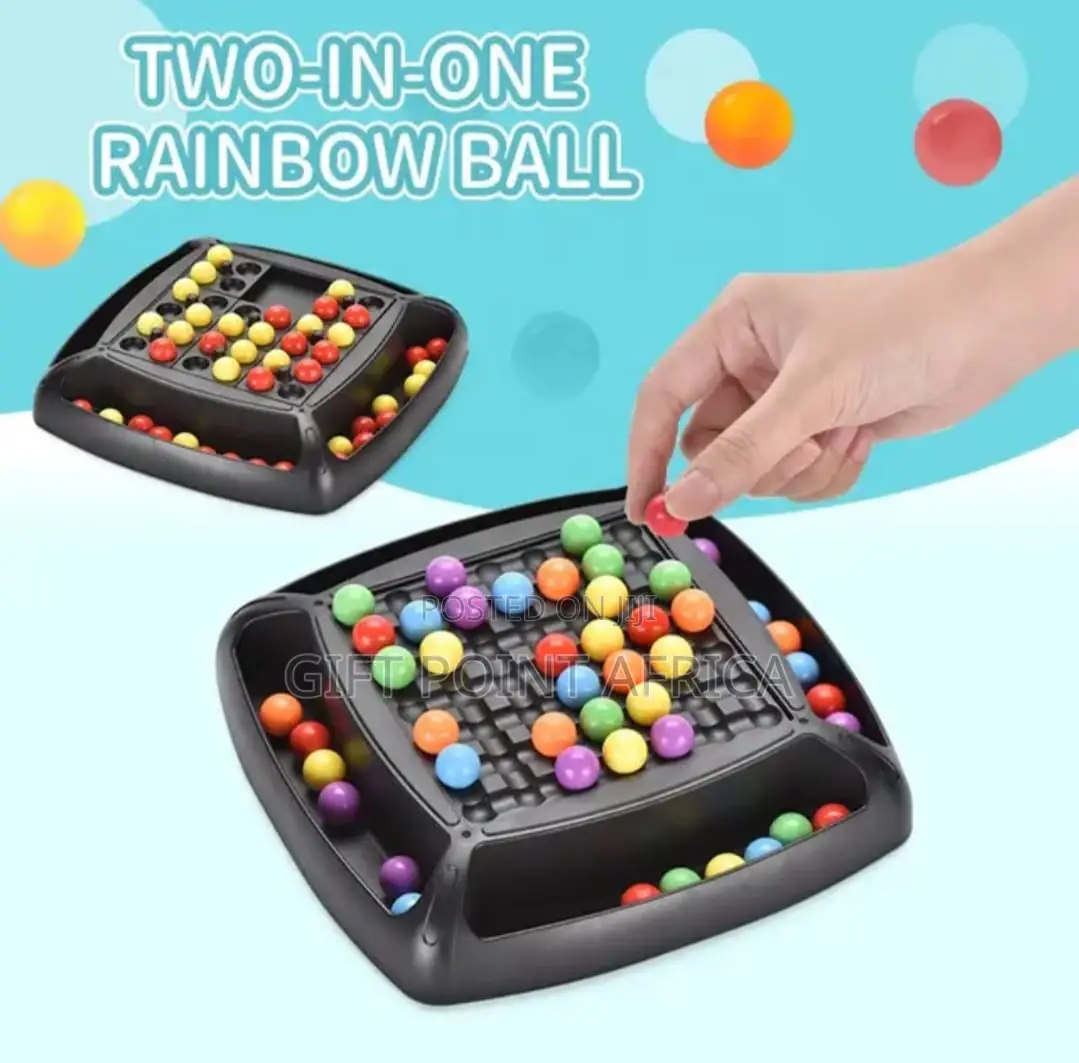 2 in 1 Kids Rainbow Balls Game