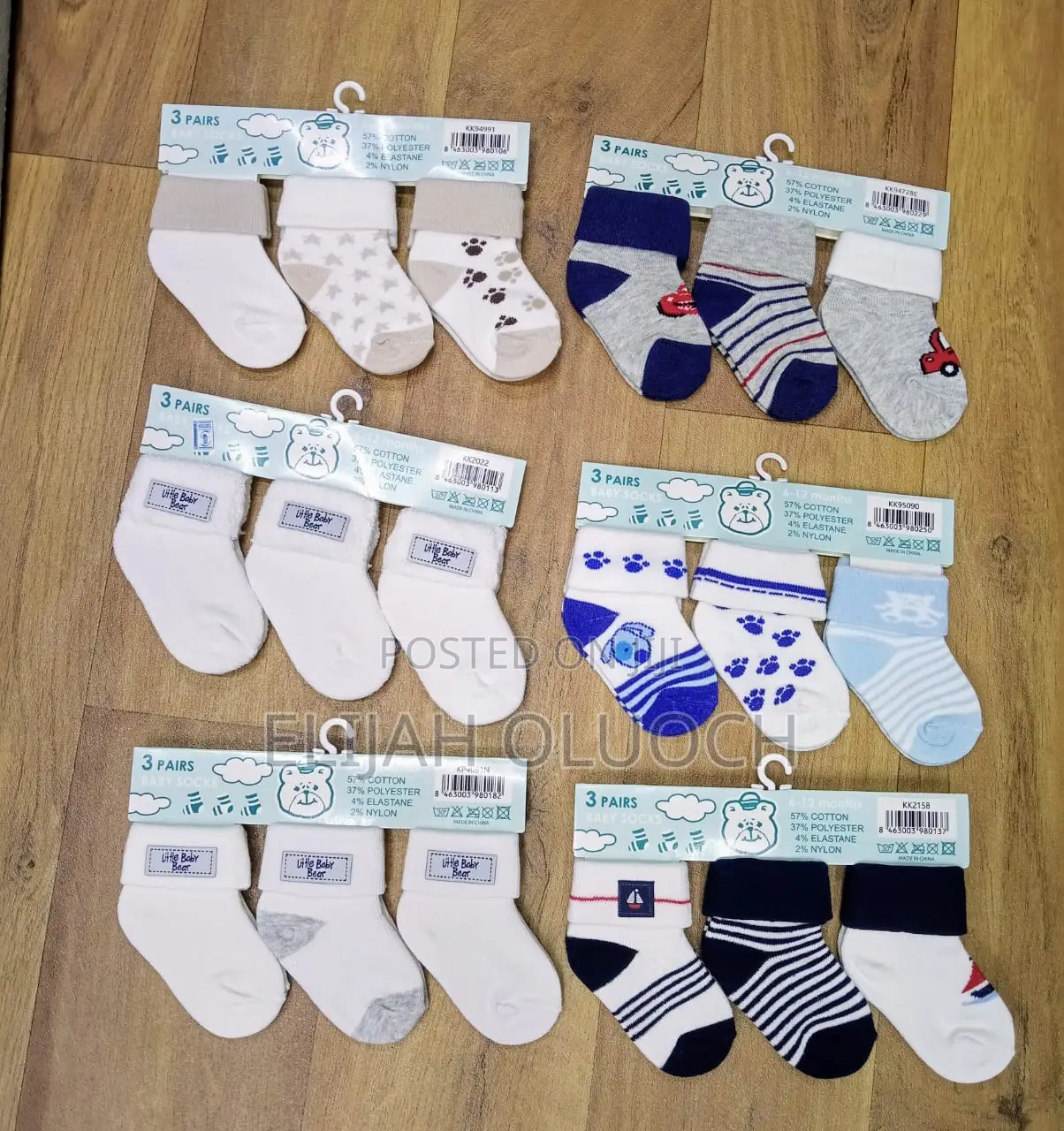 3pcs Cotton Socks Set