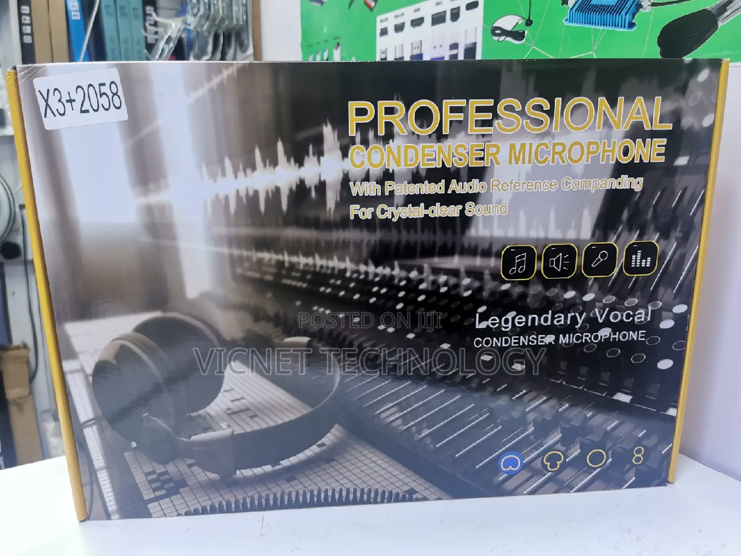 2 Full KIT Microphones With Live Sound Card