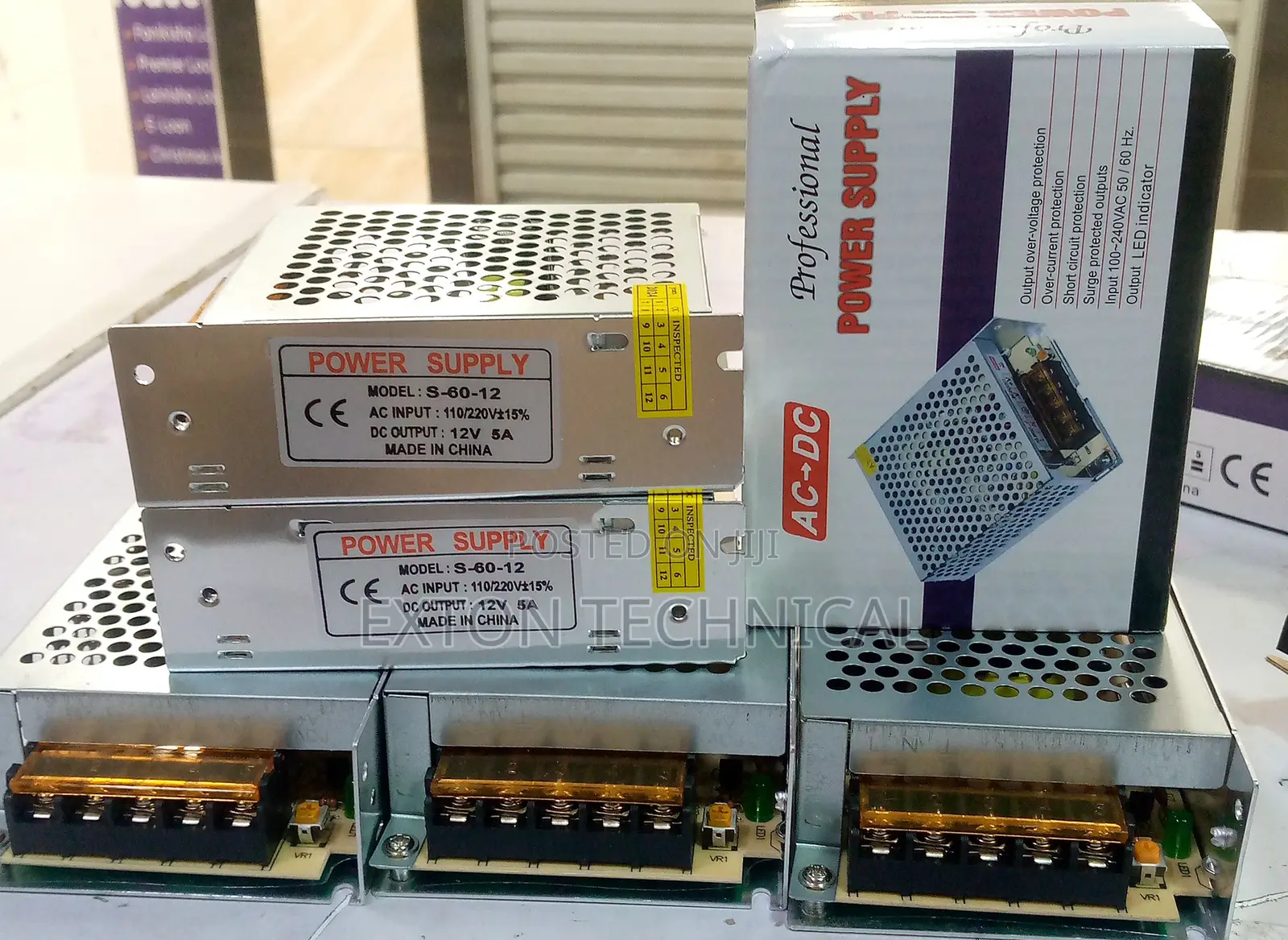 Led Mini Power Supply S-60-12 Dc 12v 2a Open