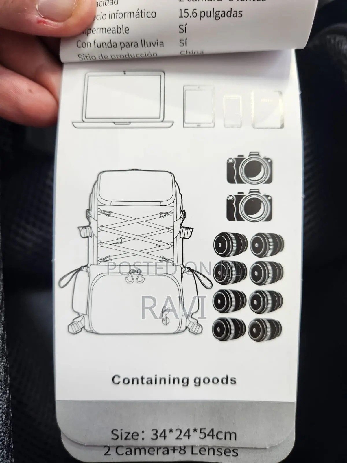 Camera Backpack KNF Waterproof