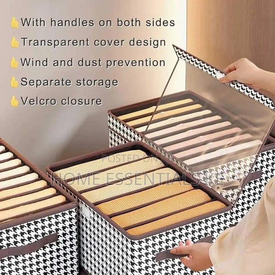 Non-Woven 9 Grid Wardrobe Clothes Organizer/Jeans Organizer