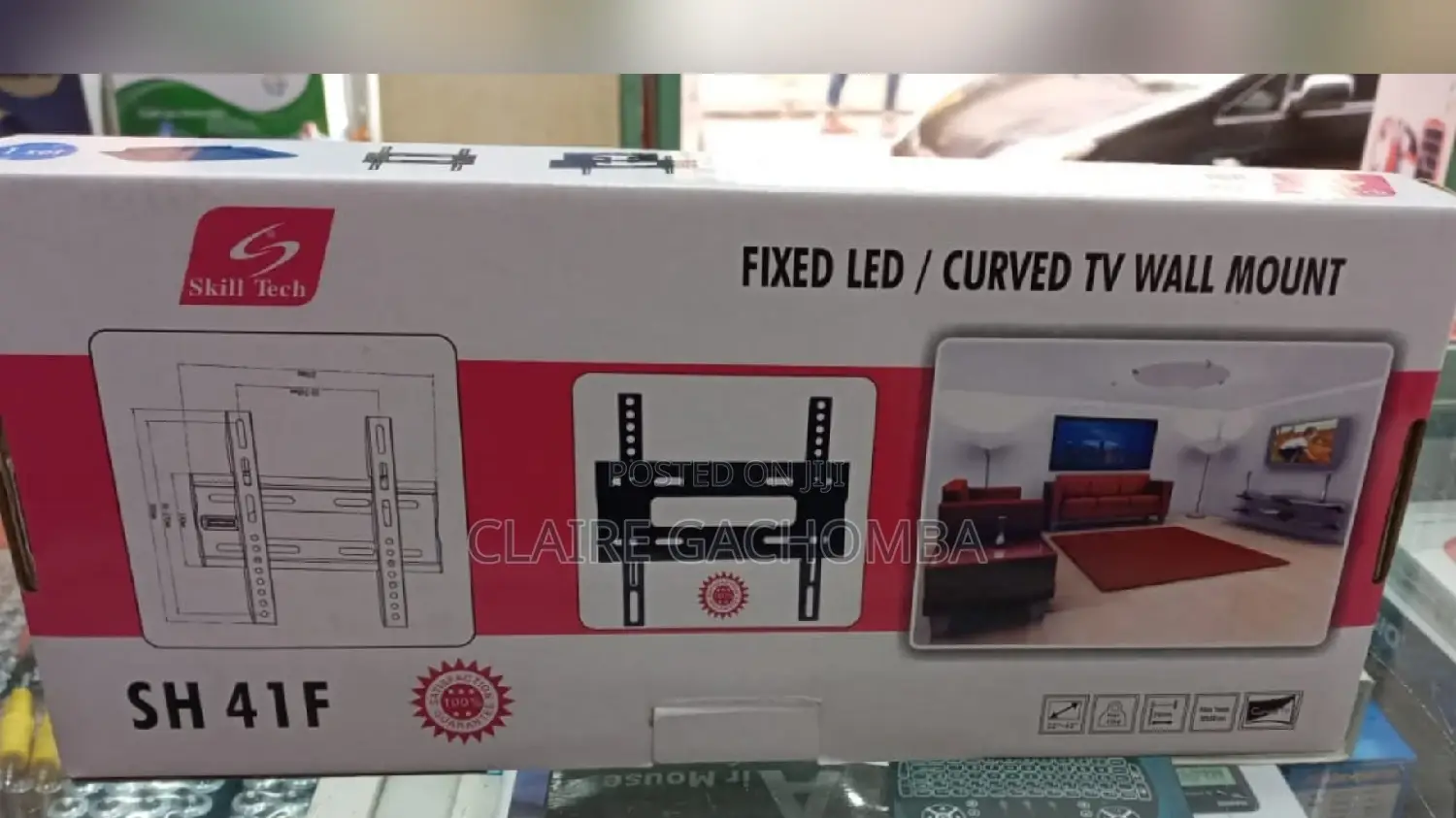 SH 41F Skilltech Fixed LED/Curved Tv Wall Mount