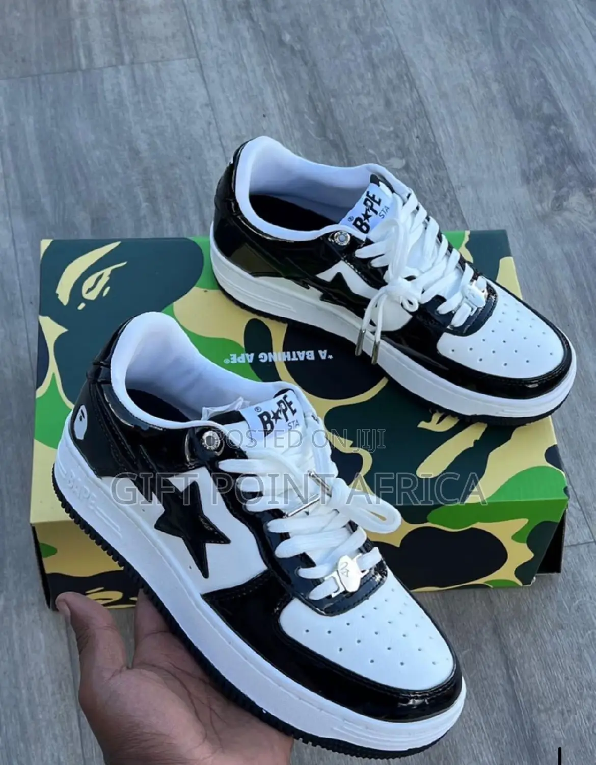A Bathing Ape Bape Sta Low Cut Unisex Sneakers