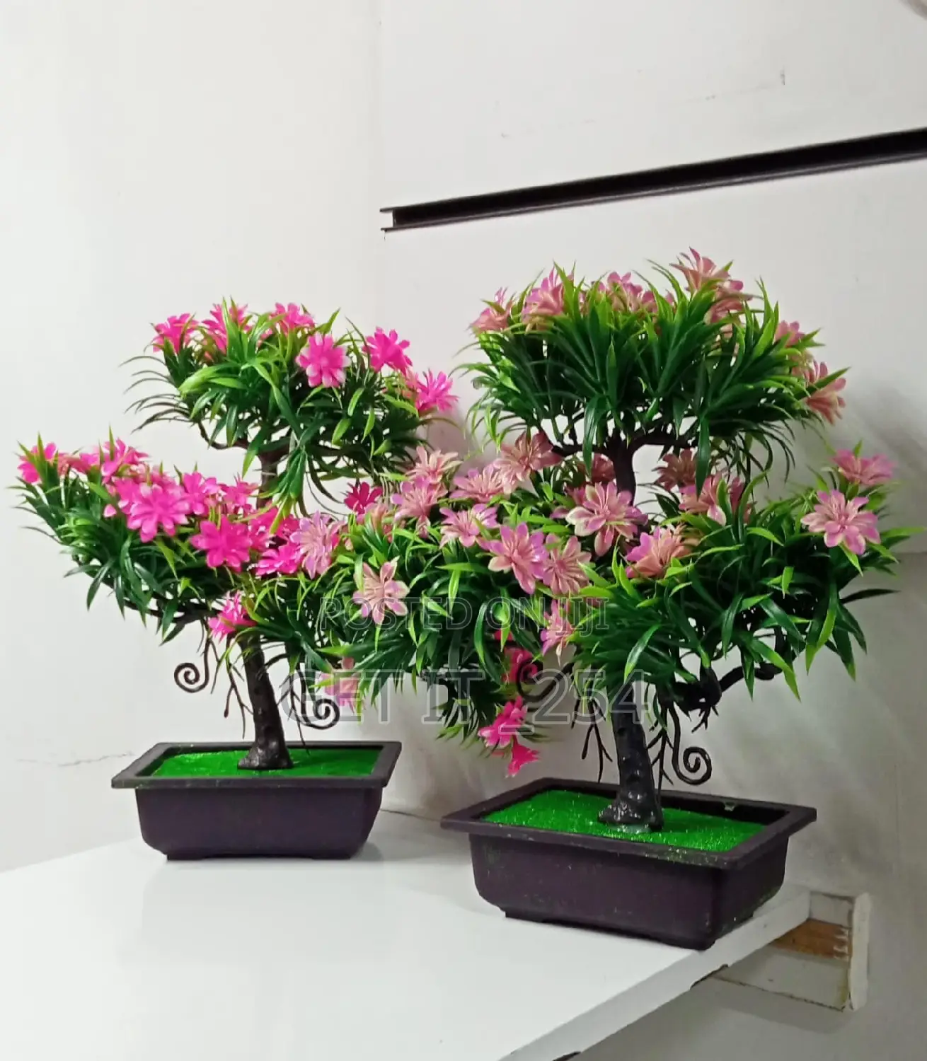 *Artificial Bonsai Tree, Faux Potted Plant 1pc Artificial