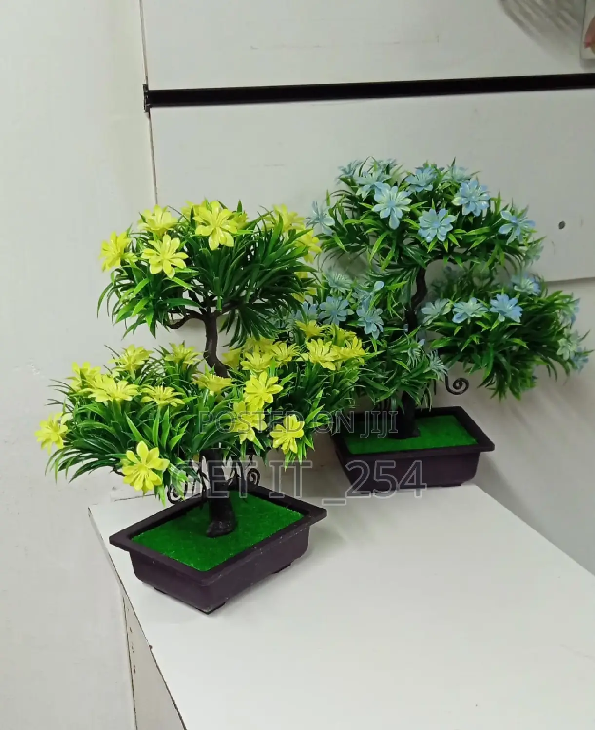 *Artificial Bonsai Tree, Faux Potted Plant 1pc Artificial