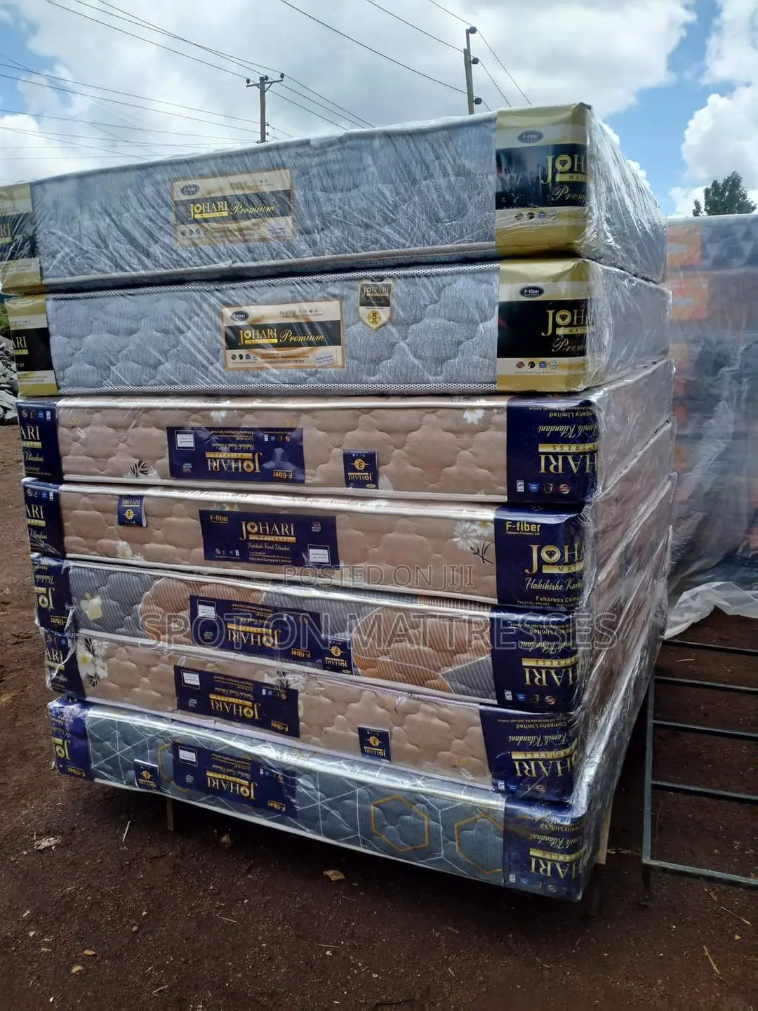 6by6 8inch HD Quilted Mattresses
