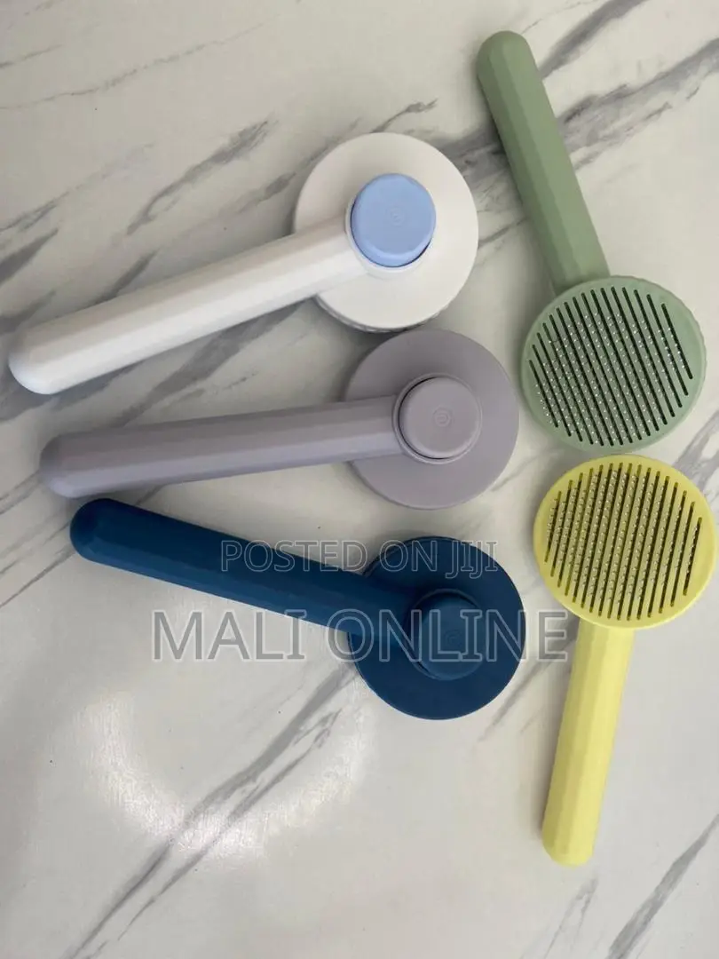Self Cleaning Pet Comb Available in White,Pink,Blue,Grey 
