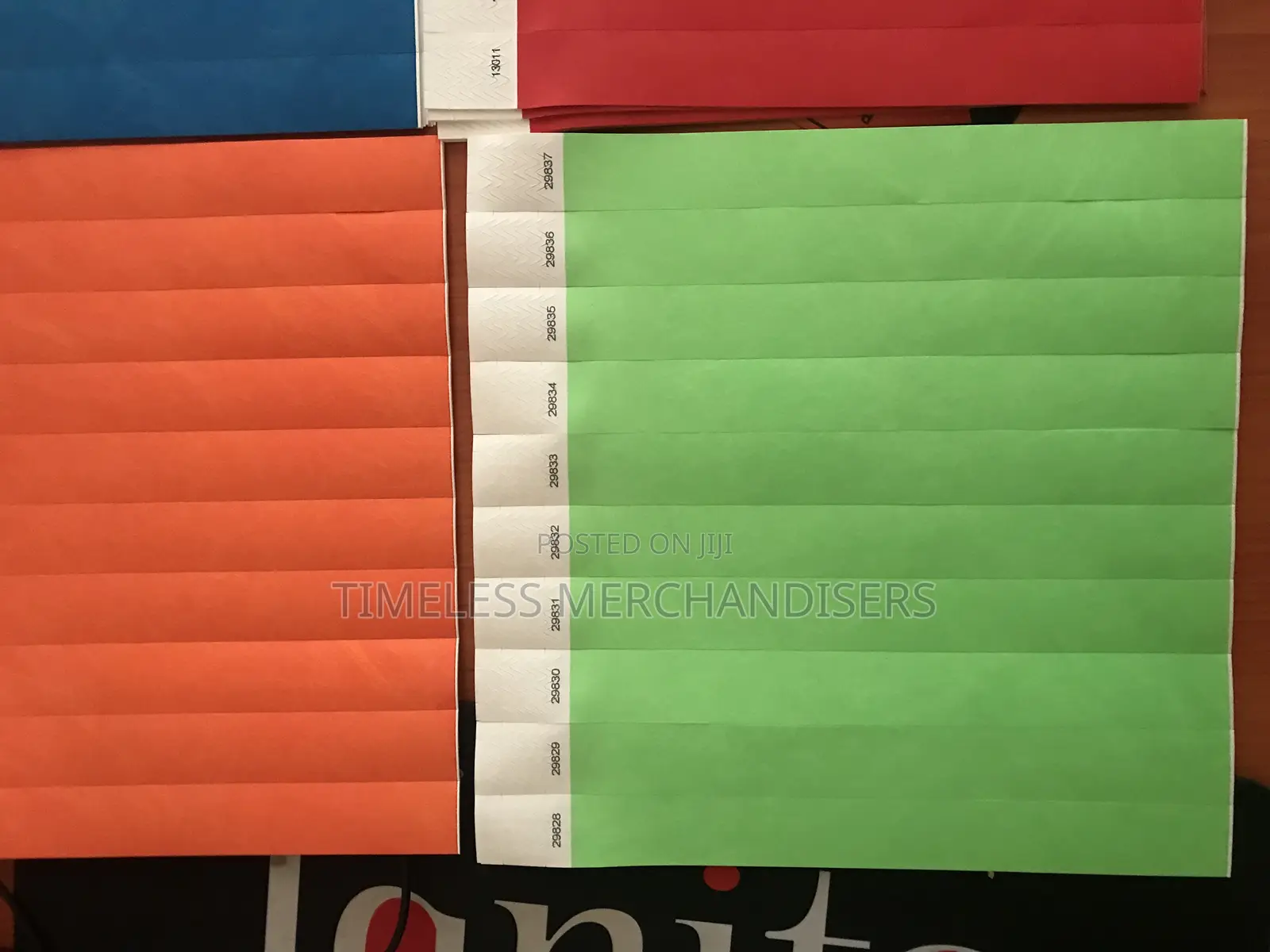 Printing Services for Water Proof Events Wristbands