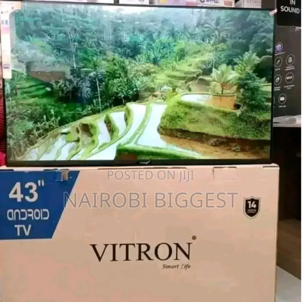 Vitron 43 Inches Frameless Smart Android  Tv