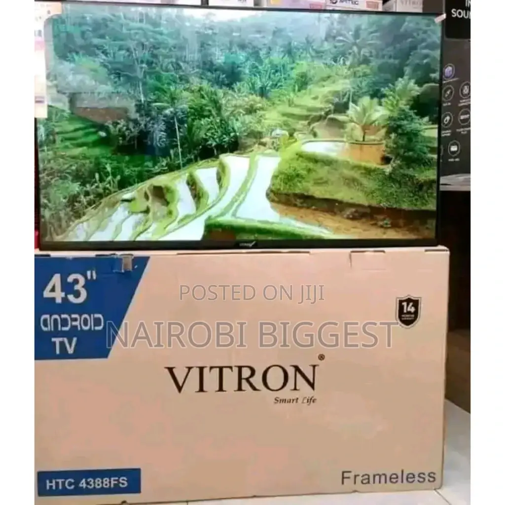 Vitron 43 Inches Frameless Smart Android  Tv