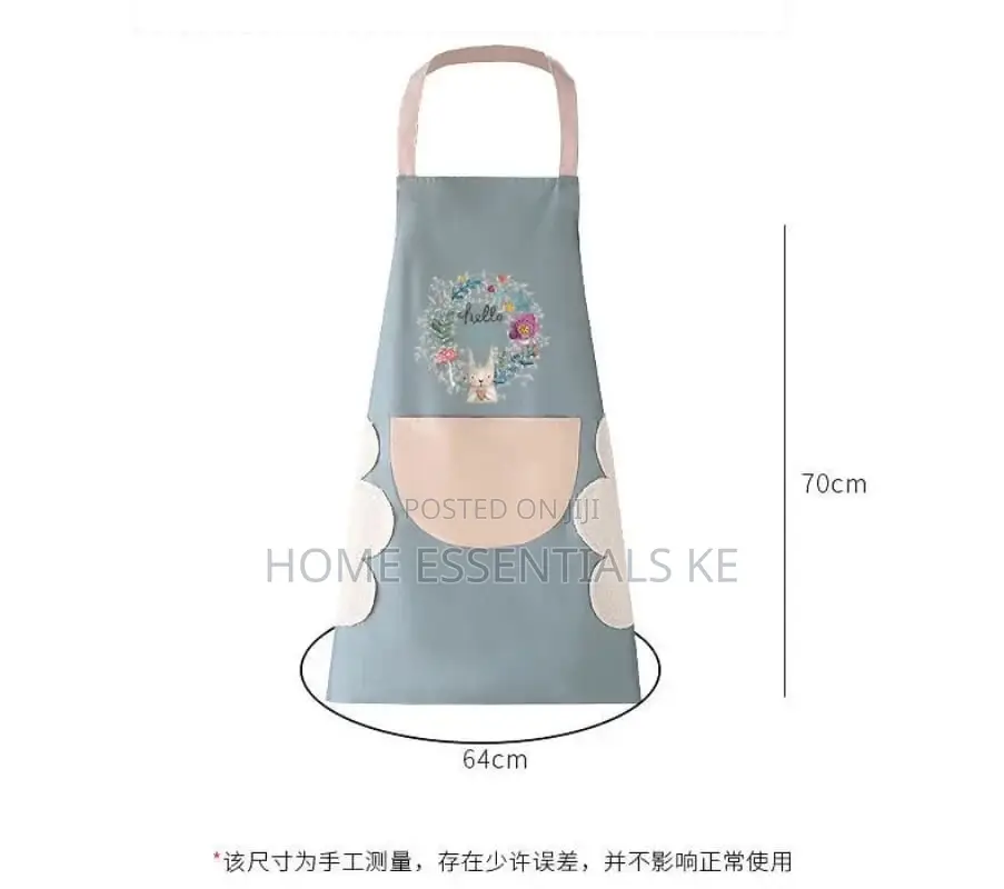 *Oil-Proof Waterproof Apron Cute Cartoon Apron