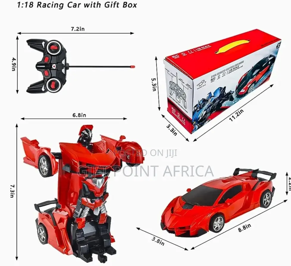 Deformation Rechargeable Remote Control Robot Car for Kids