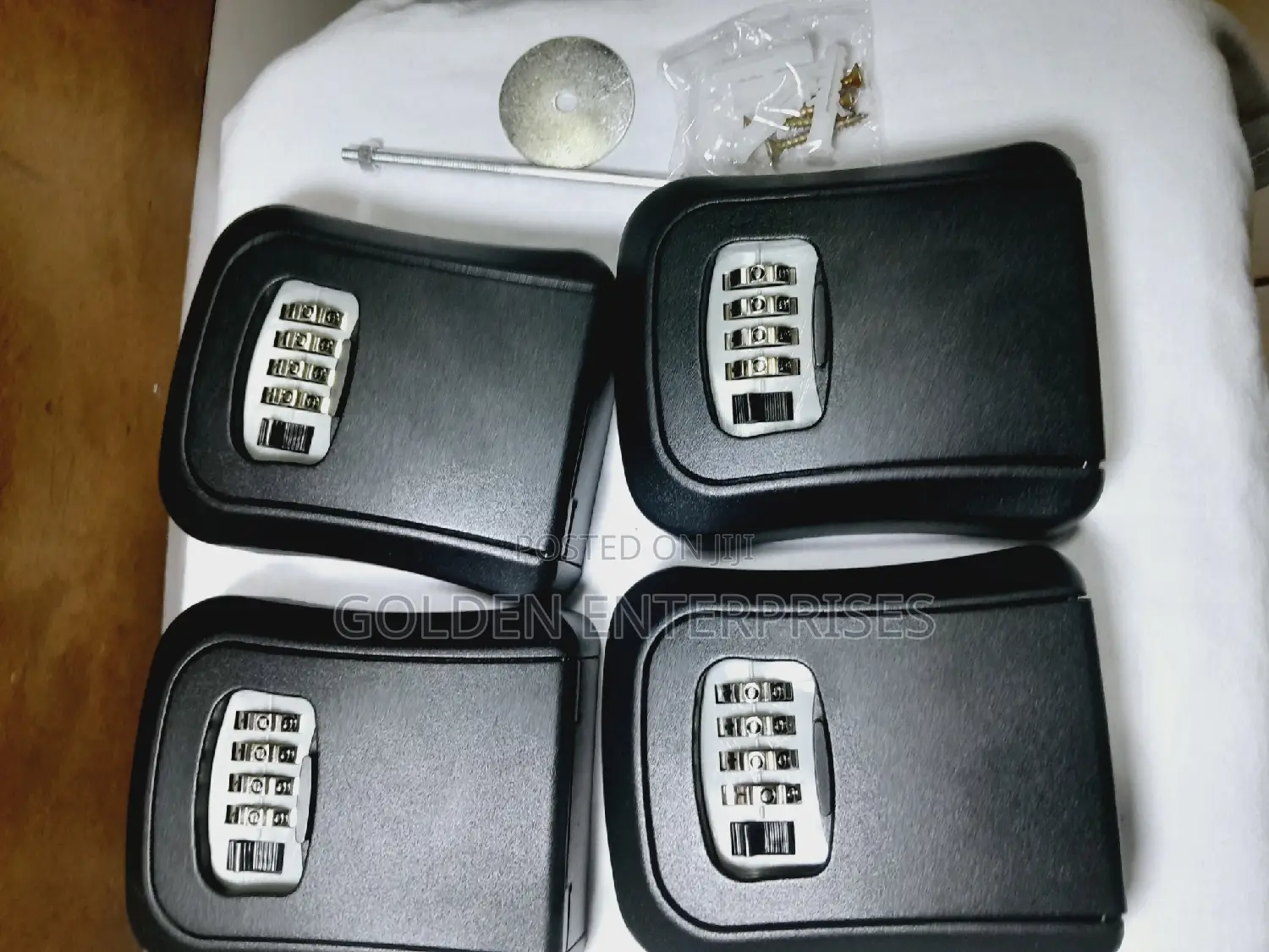 Black Full Metallic Airbnb Wall Mount Key Lock Box