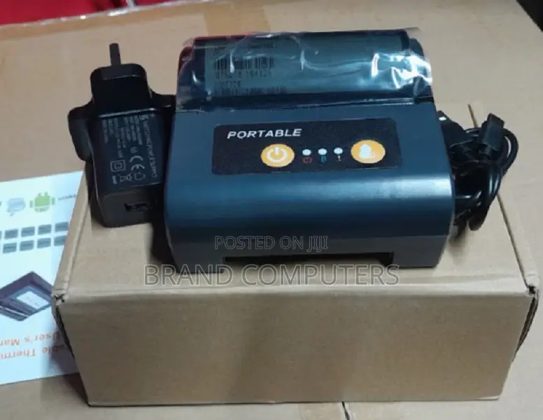 Portable Bluetooth Receipt Printer 80mm Printers - Mini Blue