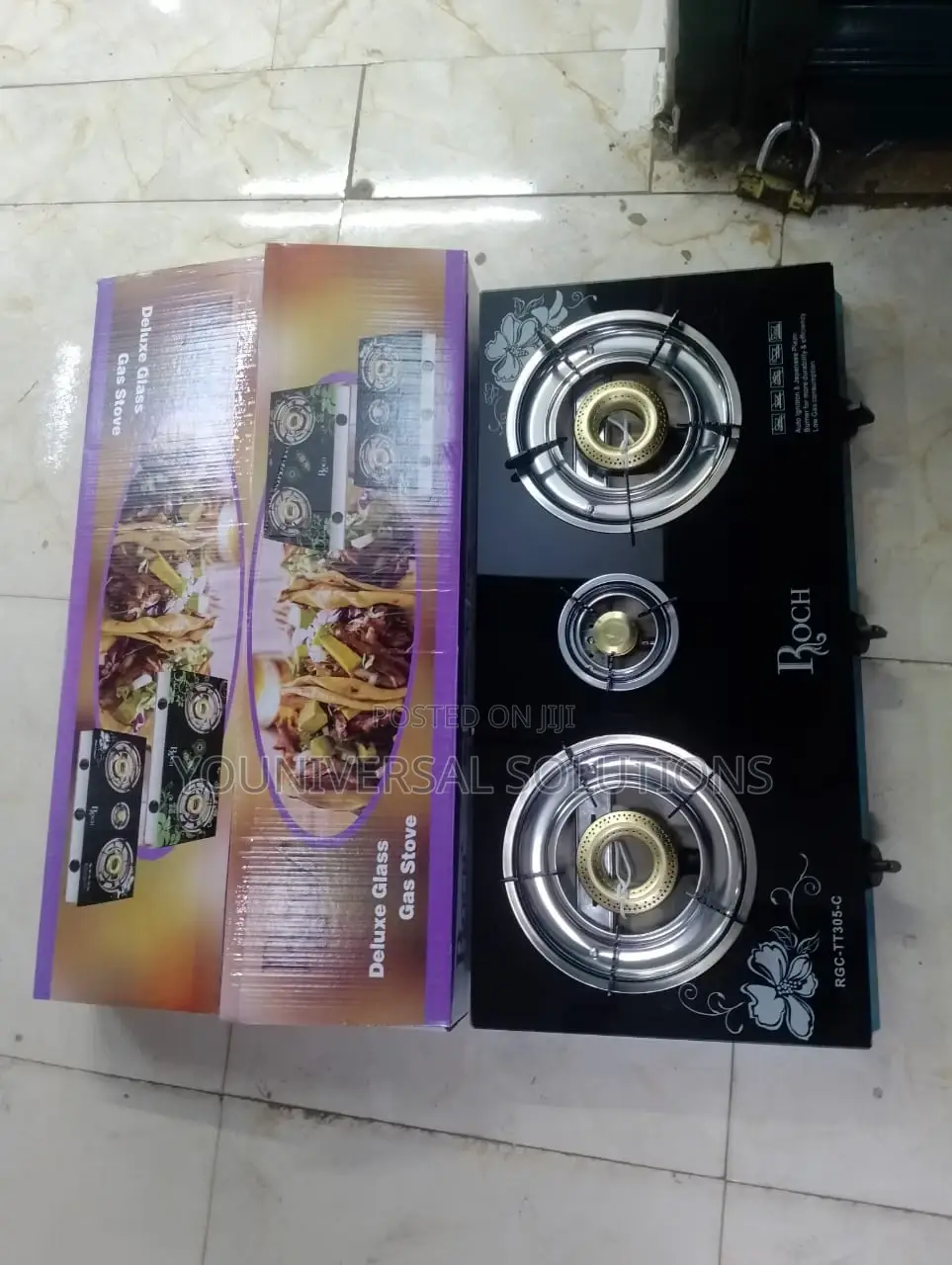 3 Gas Burner Auto Ignition