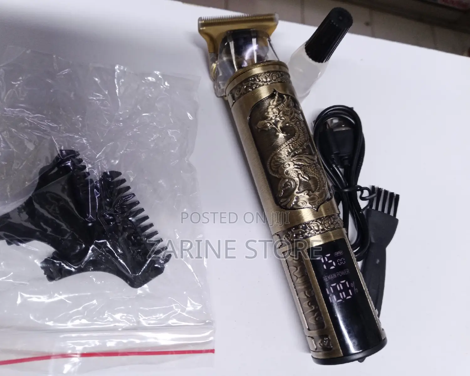 Professional Trimmer Vintage T9 Rechargeable Hair Clipper