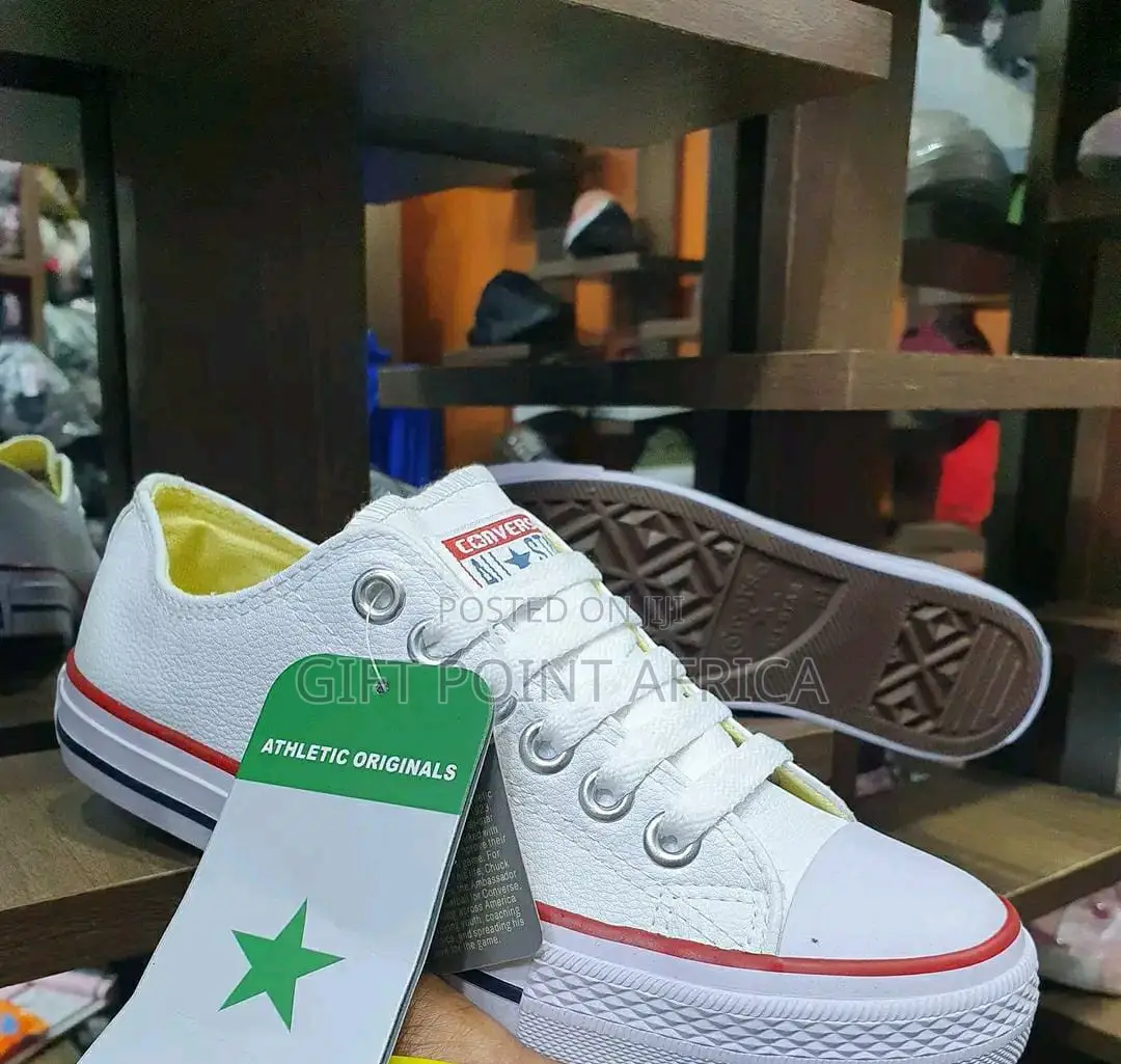 White Soft Leather Unisex Converse