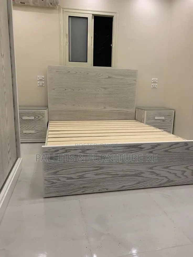 Rustic Dream Bed( 4 by 6)With Two Side Tables