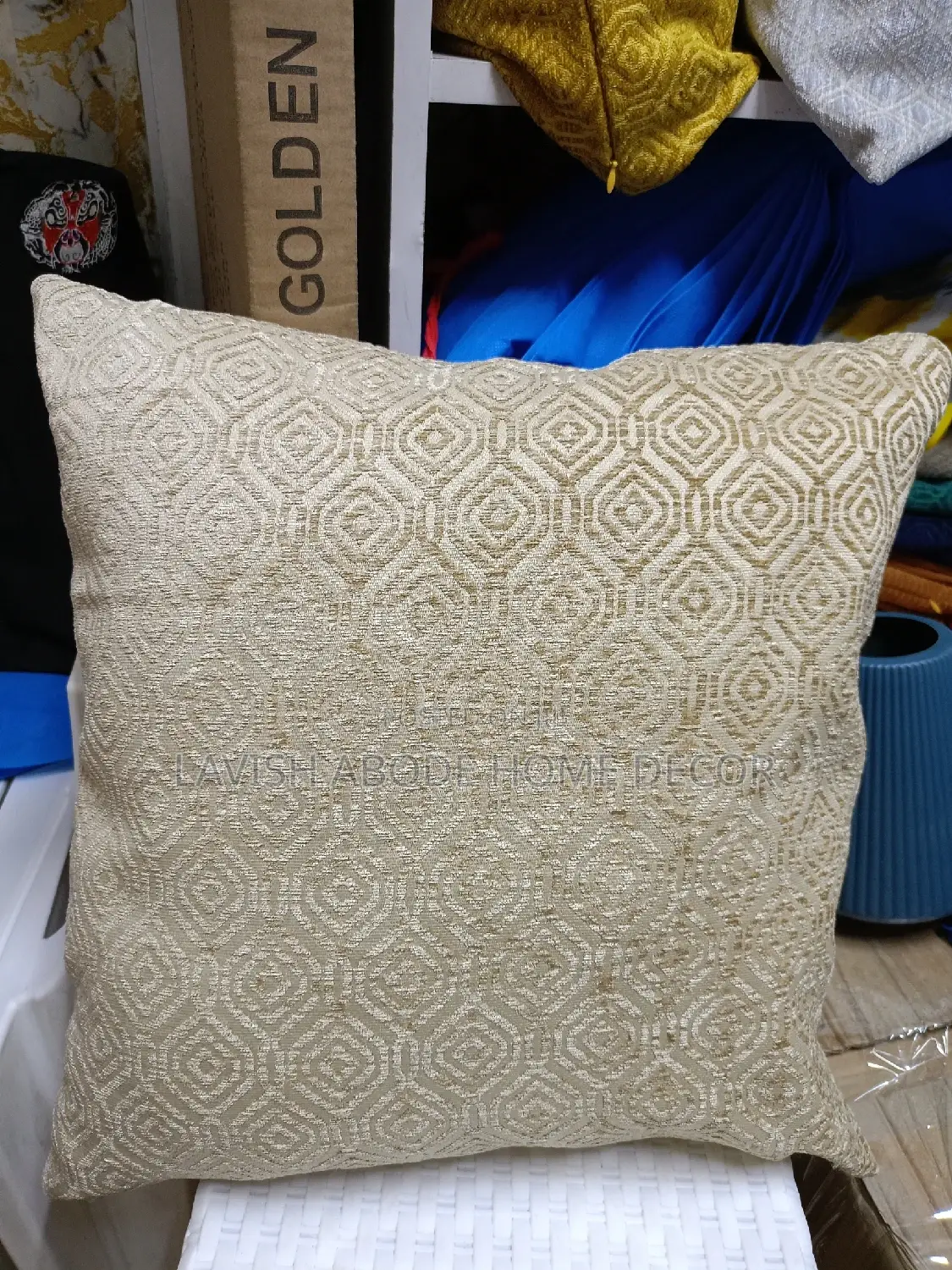 Beige Stunning Fabric Throw Pillow Cushion Cover 45cm