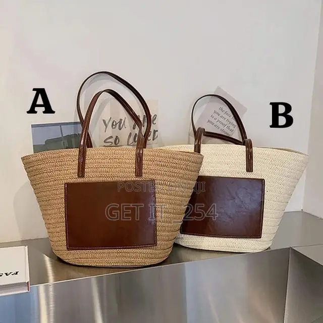 Camilla Straw Woven Beach Bag