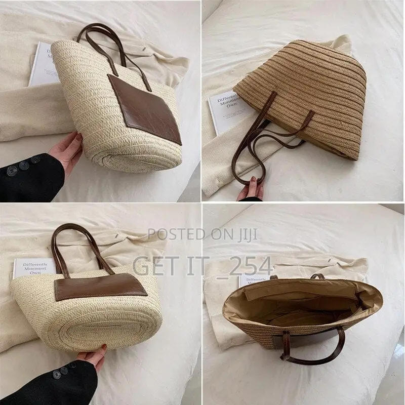 Camilla Straw Woven Beach Bag