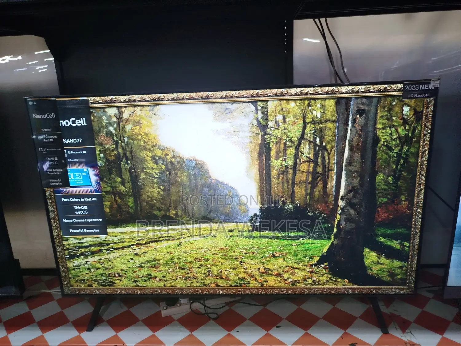 LG Nanocell TV 65 Inch Nano77 Series, Cinema Screen Design