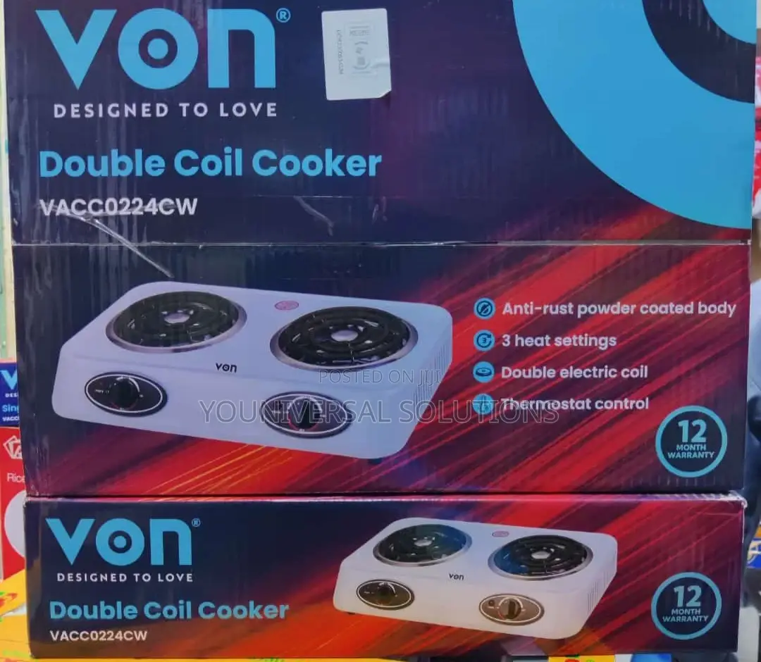 Von Double Coil Electric Cooker