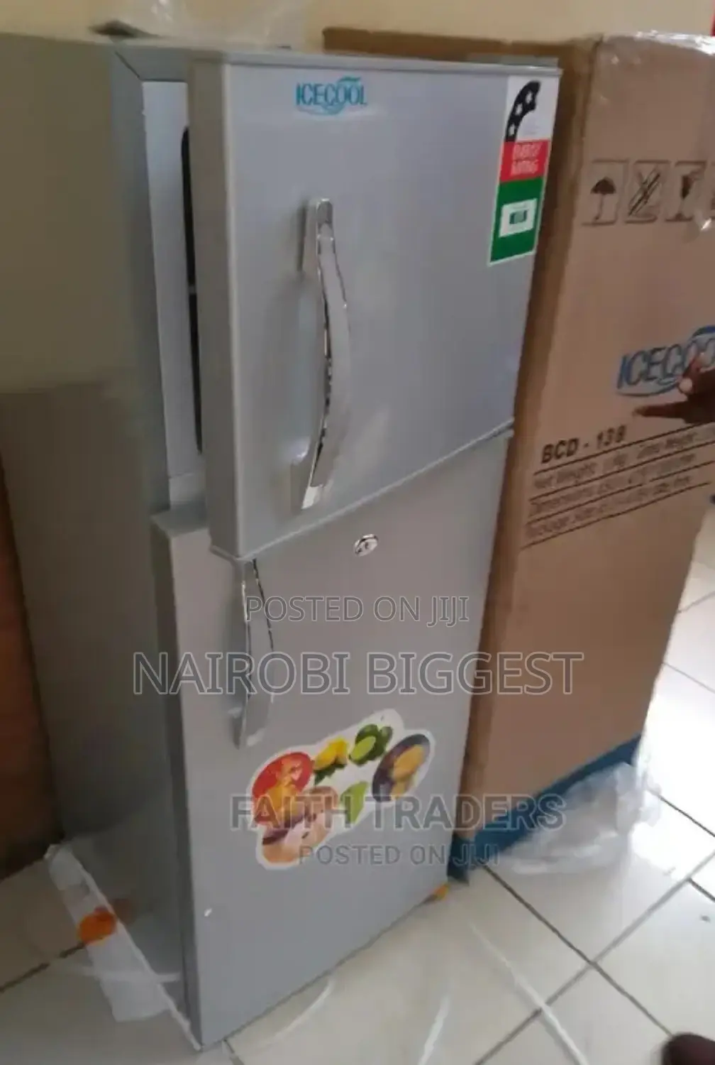 Icecool 138 Litres Double Door Refrigerator