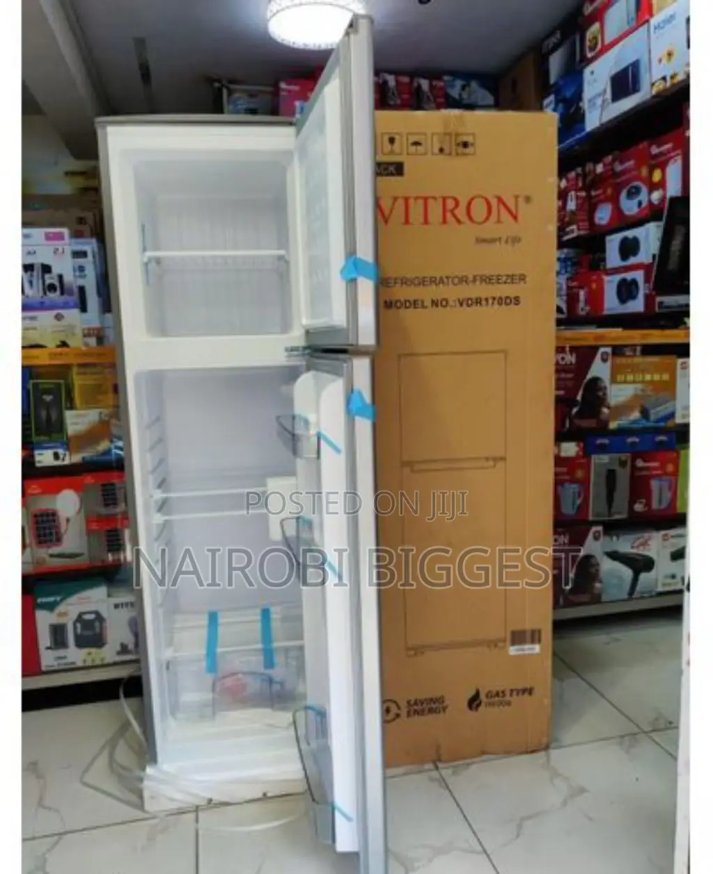 Vitron 170litres Double Door Fridge