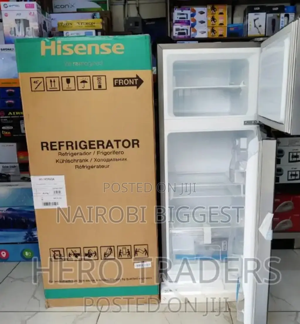 Hisence 121 Litres Silver Double Door Refrigerator