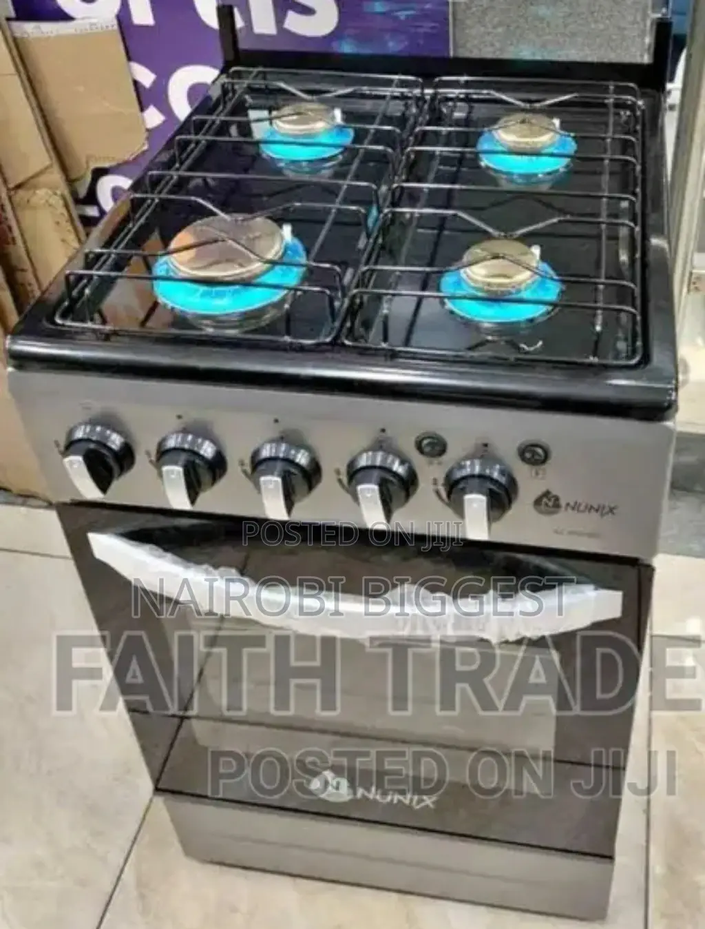 Nunix Full Gas Standing Cooker With Oven